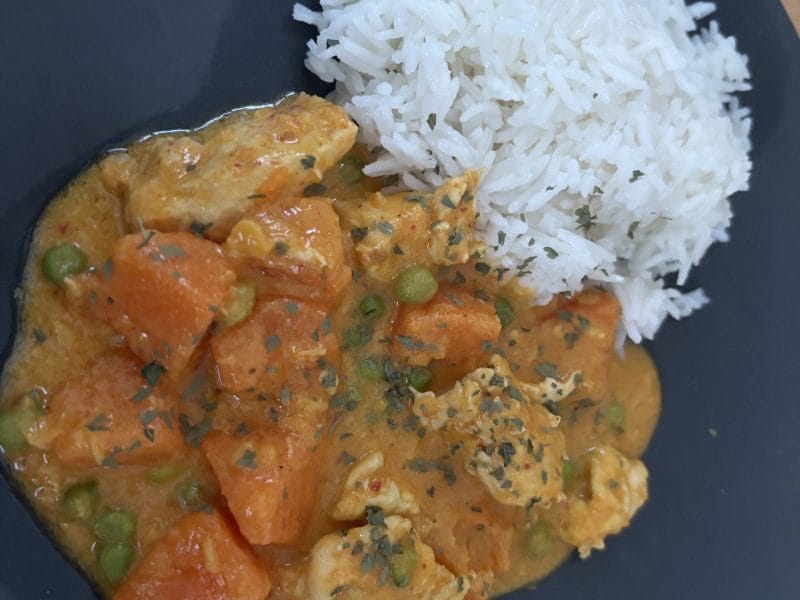 Cliquez pour zoomer ! Curry de poulet aux patates douces Thermomix par Sandrine.67