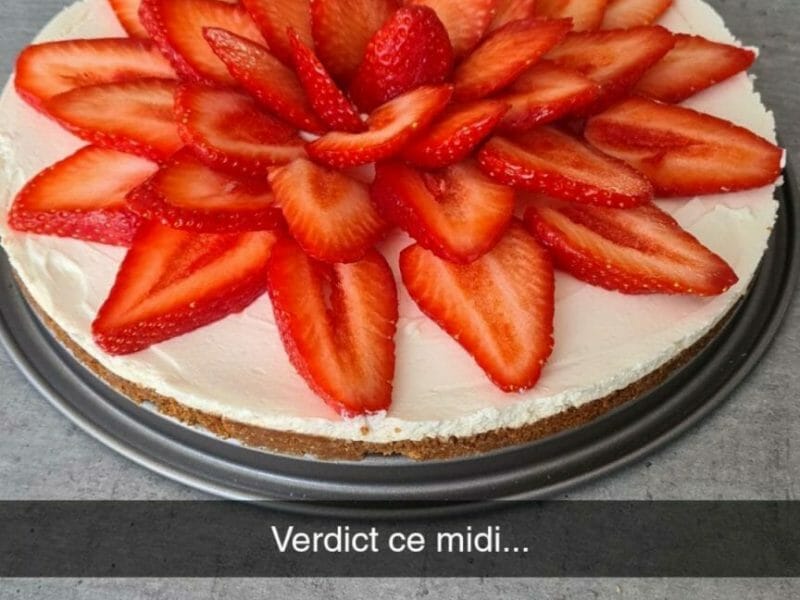 Cliquez pour zoomer ! Tarte aux fraises sans cuisson Thermomix par noaclara