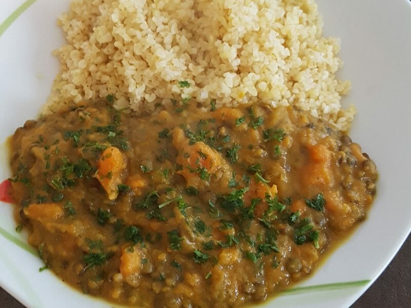 Cliquez pour zoomer ! Dhal de patate douce et de lentilles corail Thermomix par Lolielo