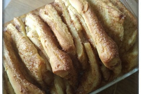 Cliquez pour zoomer ! Brioche à effeuiller à la cannelle au Thermomix