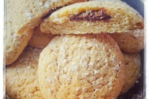 Cliquez pour zoomer ! Cookies fourrés au nutella au Thermomix