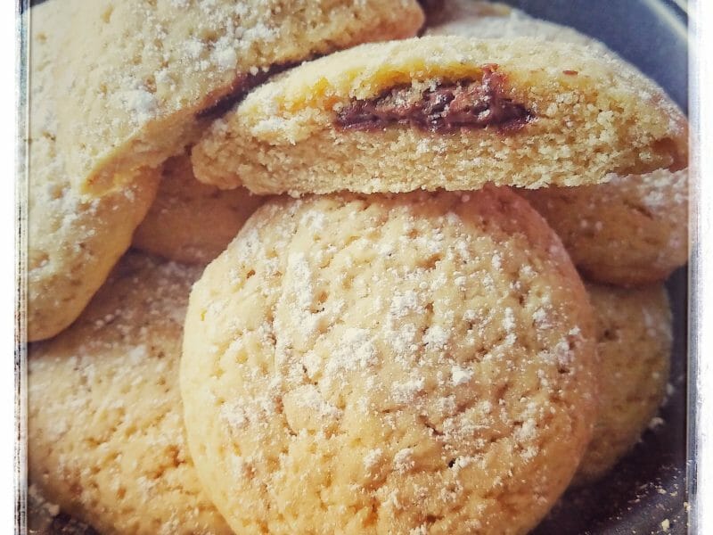 Cliquez pour zoomer ! Cookies fourrés au nutella Thermomix par Sandrine