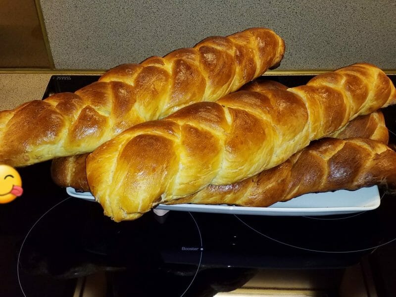 Cliquez pour zoomer ! Brioche tressée à la mie filante Thermomix par Coraline91