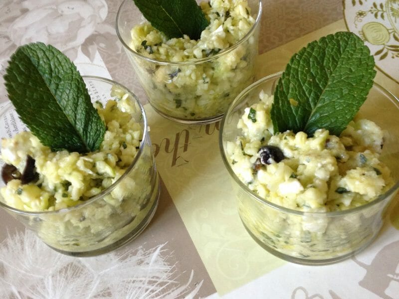 Cliquez pour zoomer ! Salade de courgettes à la feta Thermomix par Nona60