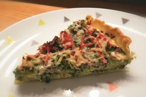 Cliquez pour zoomer ! Tarte aux brocolis et roquefort Thermomix par Mylenemanc