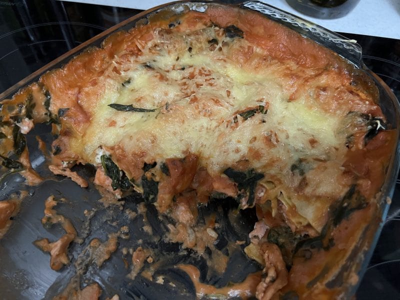 Cliquez pour zoomer ! Lasagnes au saumon et aux épinards Thermomix par grenouille92500