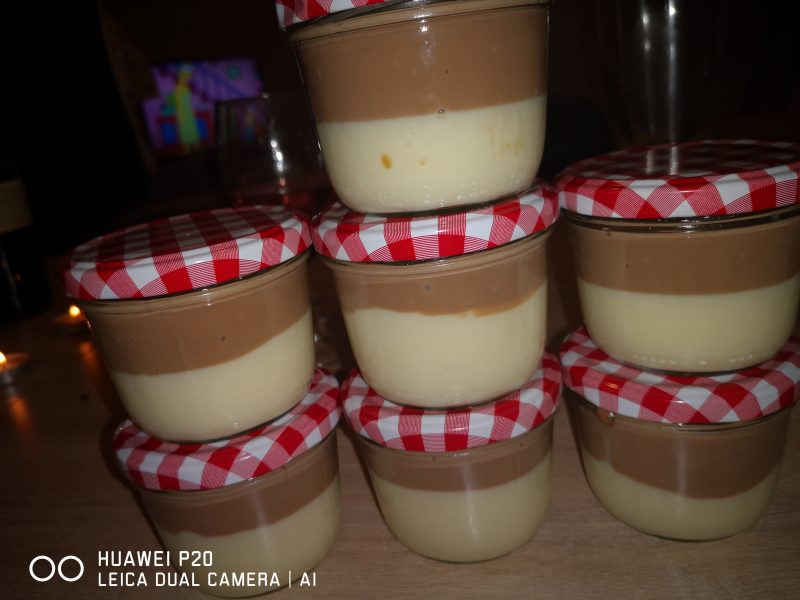 Cliquez pour zoomer ! Crème dessert au deux saveurs Thermomix par Ophelie35