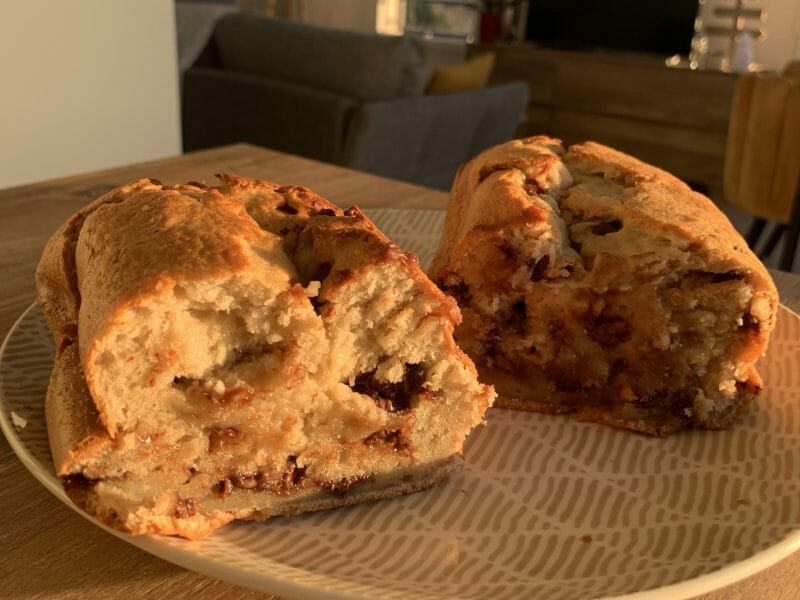 Cliquez pour zoomer ! Cake banane et pépites de chocolat Thermomix par AmandineSla