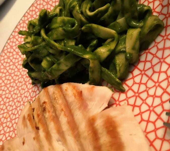 Cliquez pour zoomer ! Tagliatelles à la crème d’épinards Thermomix par nenee