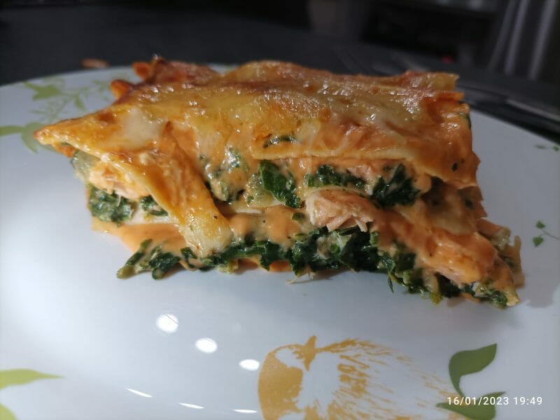 Cliquez pour zoomer ! Lasagnes au saumon et aux épinards Thermomix par pinky34