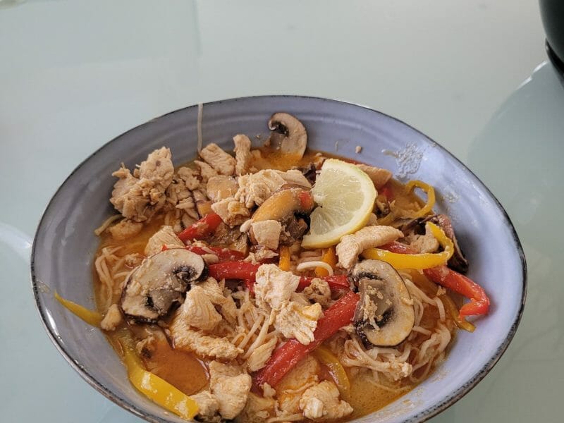Cliquez pour zoomer ! Ramen thaï au poulet Thermomix par meganesauvant