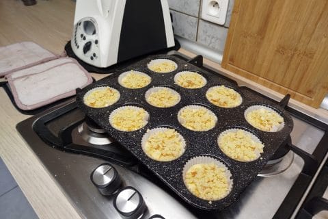 Cliquez pour zoomer ! Muffins aux pommes façon crumble Thermomix par giselle