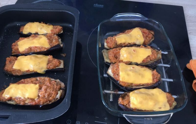 Cliquez pour zoomer ! Aubergines farcies au thon Thermomix par Rosy13008