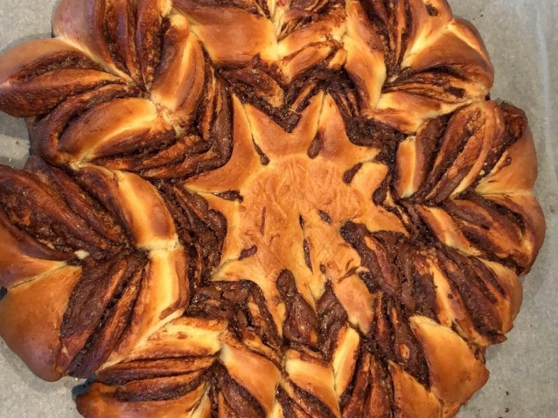 Cliquez pour zoomer ! Brioche étoilée au Nutella Thermomix par Camille