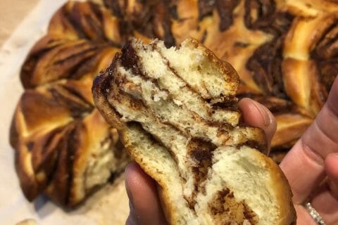 Cliquez pour zoomer ! Brioche étoilée au Nutella Thermomix par Camille