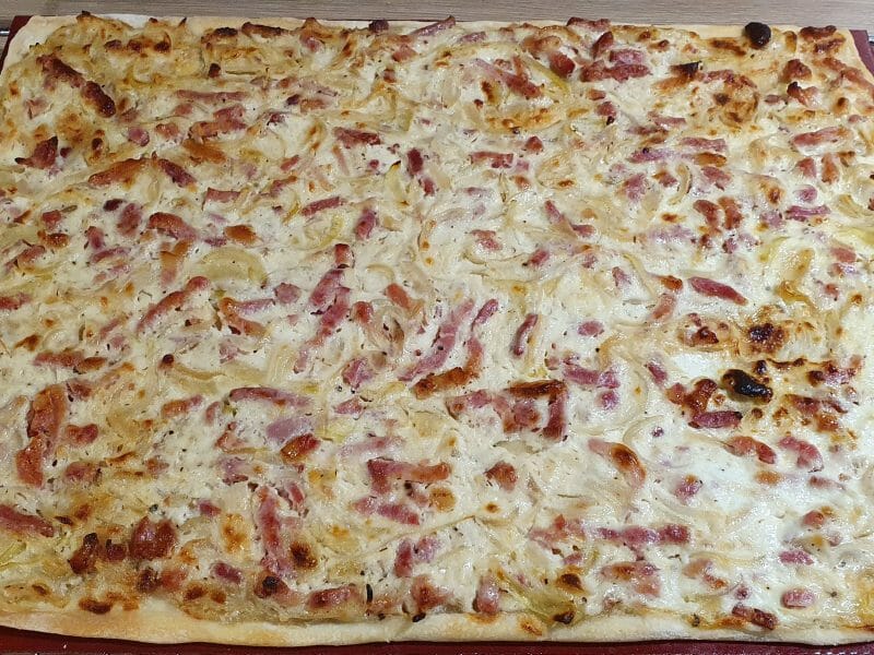 Cliquez pour zoomer ! Flammekueche traditionnelle Thermomix par Silene