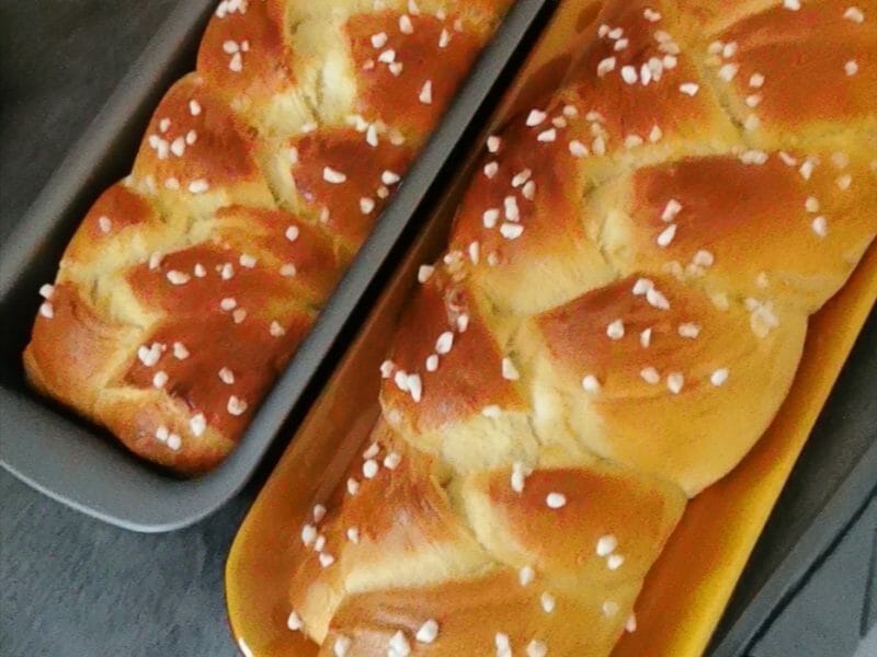 Cliquez pour zoomer ! Brioche tressée à la mie filante Thermomix par julouky