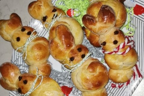 Cliquez pour zoomer ! Brioches lapin de Pâques Thermomix par julouky