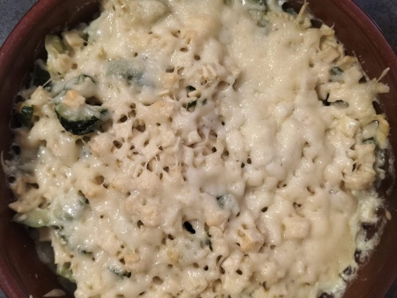 Cliquez pour zoomer ! Gratin de crozets aux courgettes et saumon fumé Thermomix par Anso