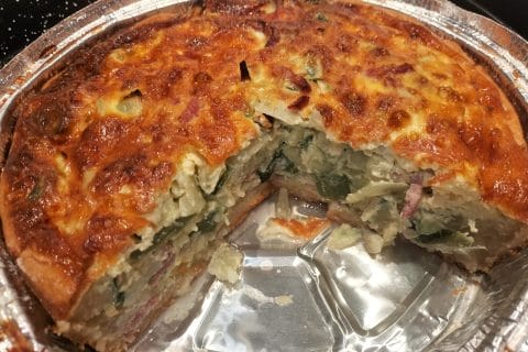 Cliquez pour zoomer ! Gâteau poireaux, lardons et fromage Thermomix par Anso