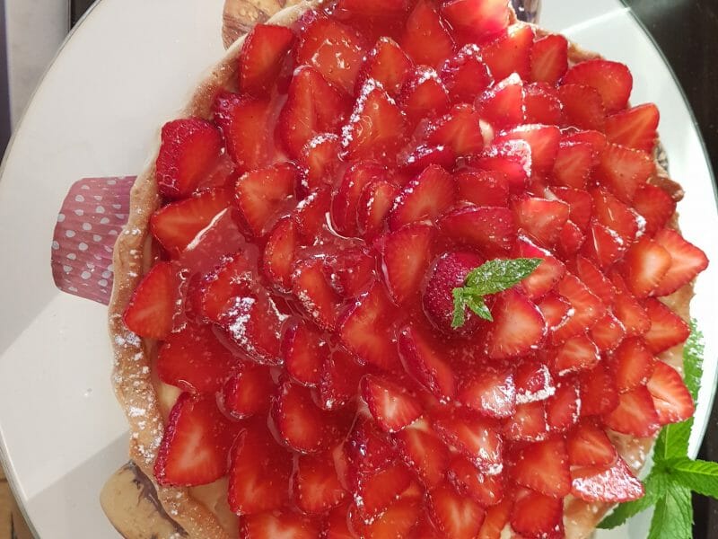 Cliquez pour zoomer ! Tarte aux fraises Thermomix par asmounette