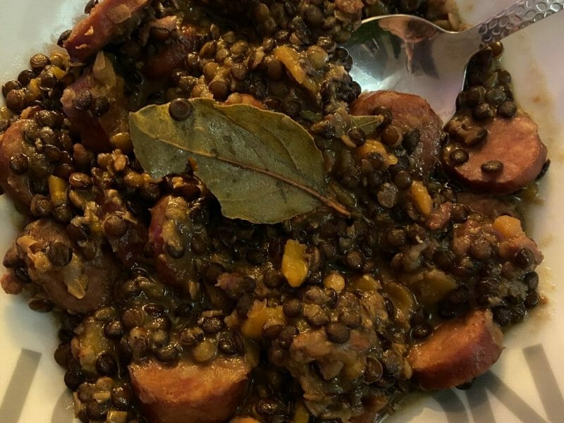 Cliquez pour zoomer ! Lentilles et ses saucisses Thermomix par Loutis