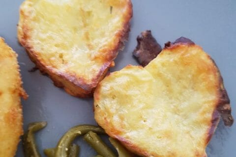 Cliquez pour zoomer ! Galettes de pommes de terre au four Thermomix par Elooodie16