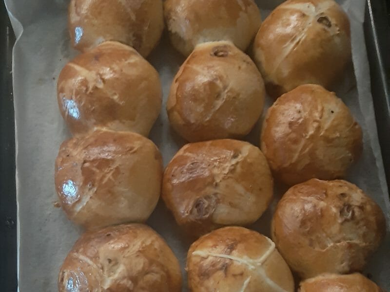 Petit Pain Anglais En 3 Lettres Hot cross buns - petits pains anglais de Pâques au Thermomix - Cookomix