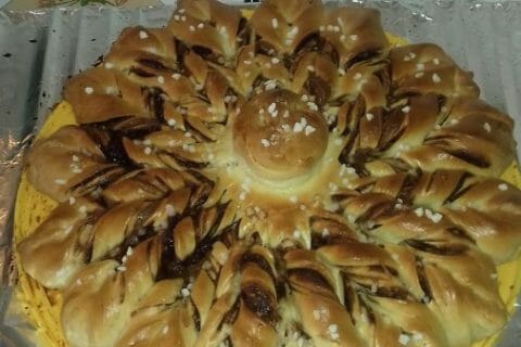 Cliquez pour zoomer ! Brioche étoilée au Nutella Thermomix par Julie54120