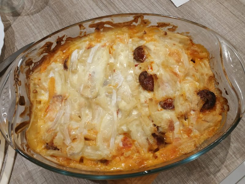Cliquez pour zoomer ! Gratin de macaroni reblochon et chorizo Thermomix par Sab41
