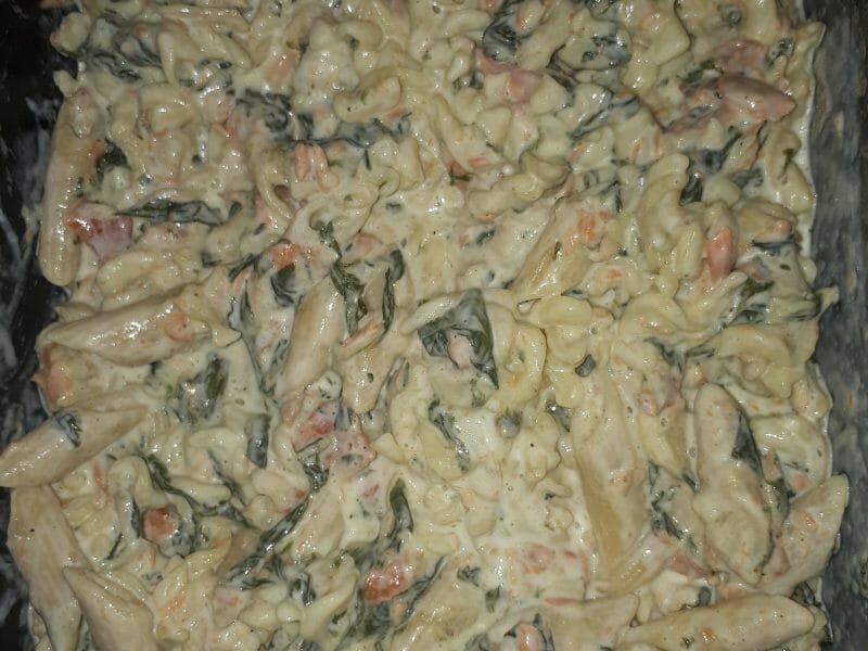 Cliquez pour zoomer ! One pot pasta – épinards et saumon fumé Thermomix par elle.aime2