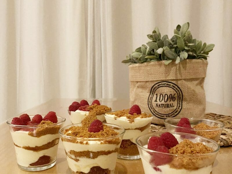 Cliquez pour zoomer ! Tiramisu aux framboises et spéculoos Thermomix par elle.aime2