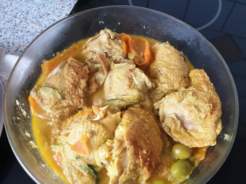 Cliquez pour zoomer ! Tajine de poulet aux olives Thermomix par Zazoulou