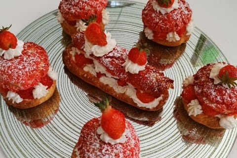Cliquez pour zoomer ! Éclairs fraises chantilly Thermomix par Cocotte 49