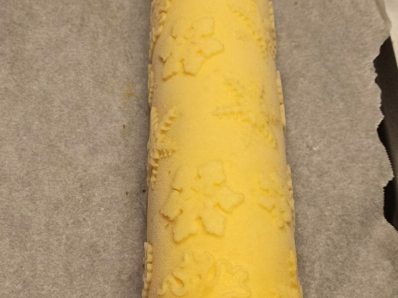 Cliquez pour zoomer ! Bûche glacée mangue et framboise Thermomix par Cocotte 49