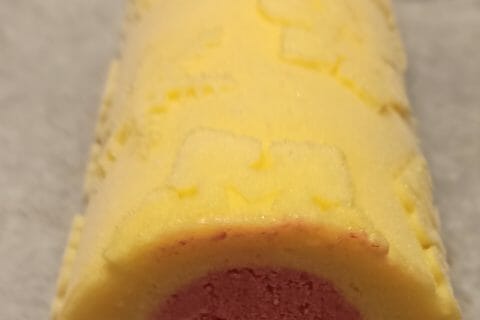 Cliquez pour zoomer ! Bûche glacée mangue et framboise Thermomix par Cocotte 49