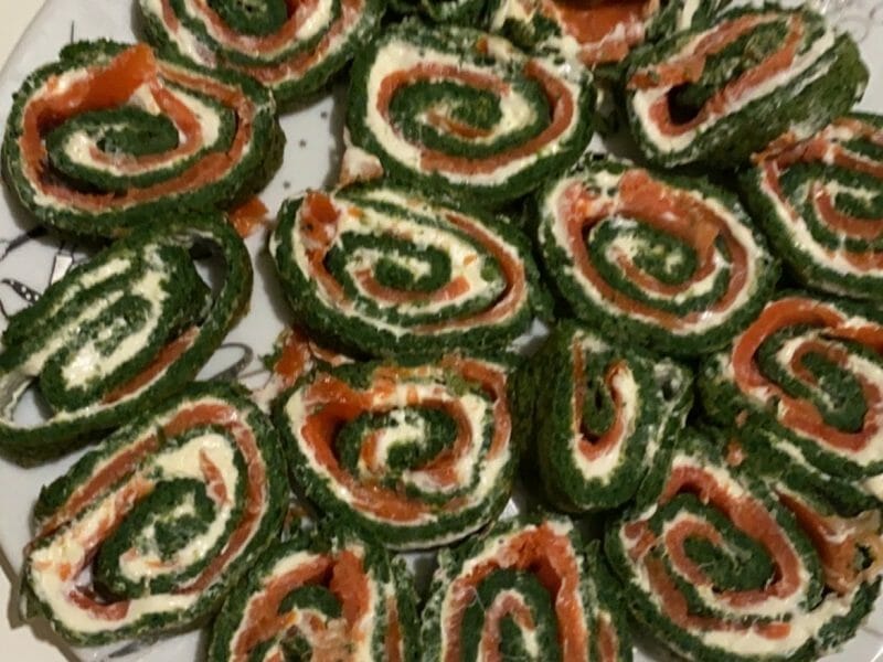 Cliquez pour zoomer ! Roulé aux épinards, saumon et Boursin Thermomix par Lea@pierre