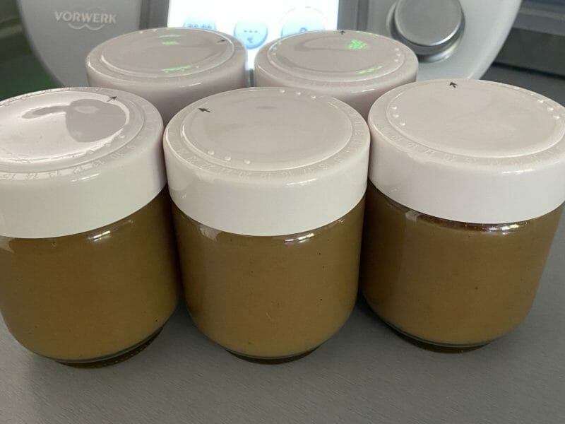 Compote de pommes, bananes et miel au Thermomix Cookomix