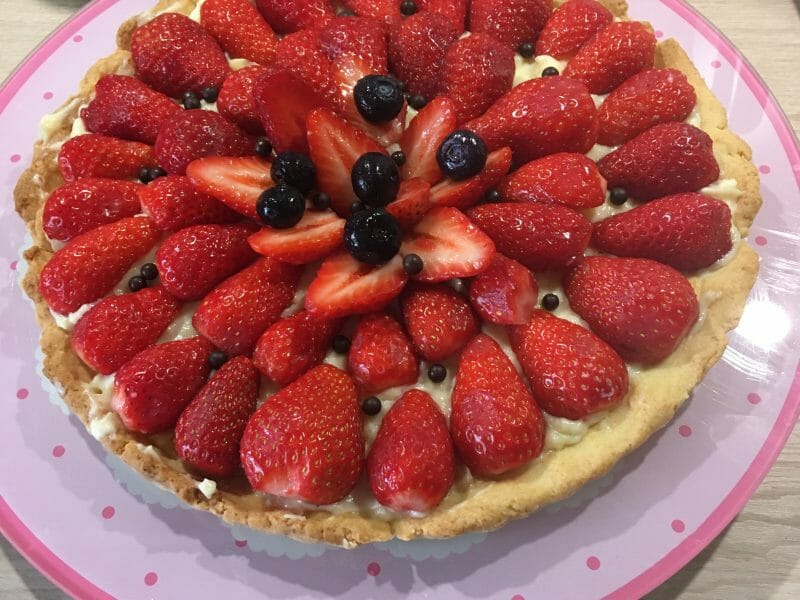Cliquez pour zoomer ! Tarte aux fraises Thermomix par kikanou