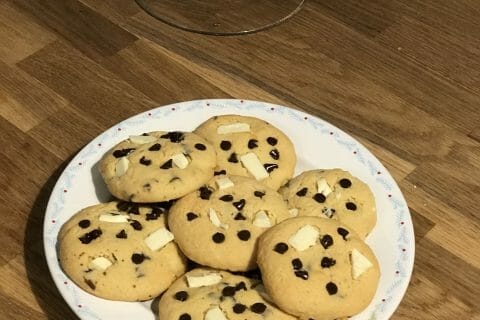 Cliquez pour zoomer ! Cookies aux éclats de pralines roses et pépites de chocolat Thermomix par Crac-91