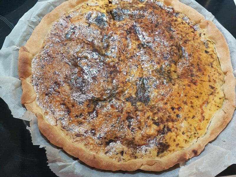 Cliquez pour zoomer ! Quiche aux épinards et au poivron rouge Thermomix par Lulushky