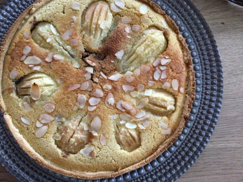 Cliquez pour zoomer ! Tarte aux poires sur lit de chocolat Thermomix par akirakiri