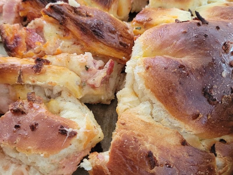 Cliquez pour zoomer ! Brioche salée jambon fromage Thermomix par bouboucourage