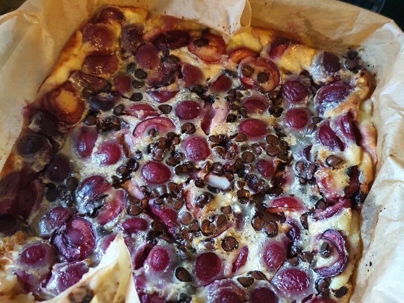 Cliquez pour zoomer ! Clafoutis aux cerises Thermomix par bouboucourage