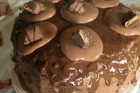 Cliquez pour zoomer ! Layer cake Kinder Bueno au Thermomix