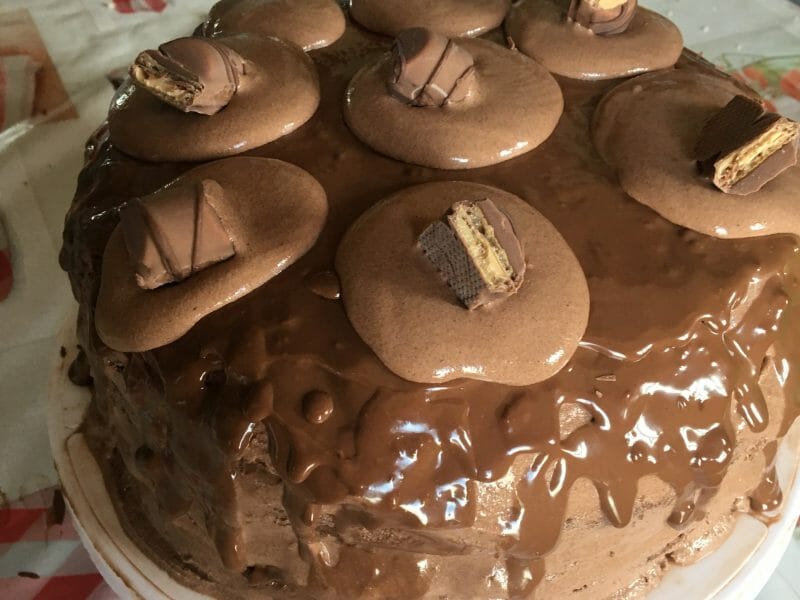 Cliquez pour zoomer ! Layer cake Kinder Bueno Thermomix par clove