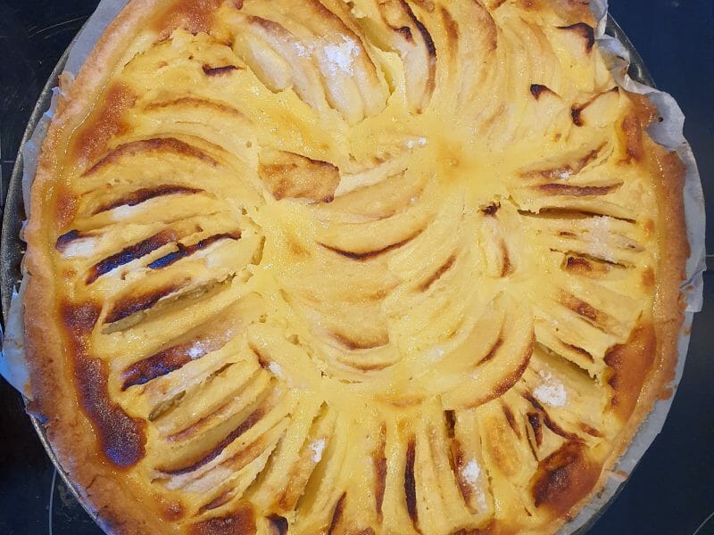 Cliquez pour zoomer ! Tarte normande aux pommes Thermomix par Manuella72