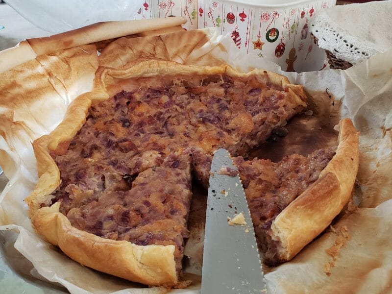 Cliquez pour zoomer ! Tarte feuilletée aux oignons Thermomix par Catho