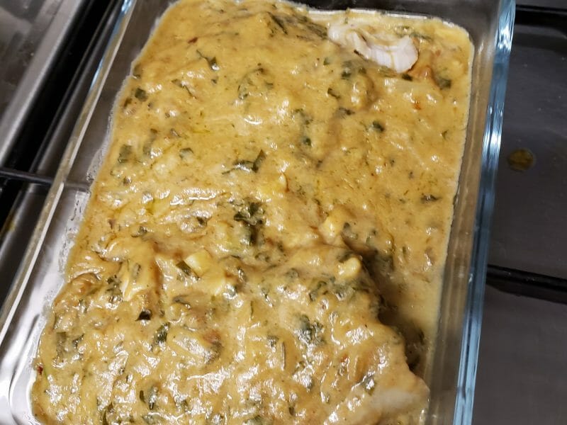 Cliquez pour zoomer ! Filet de cabillaud et sa sauce persillée Thermomix par Catho
