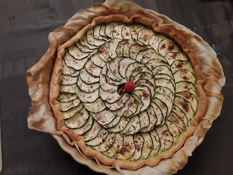 Cliquez pour zoomer ! Tarte courgettes et ricotta Thermomix par Lolo2163